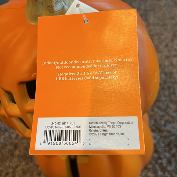 Hyde and Eek Lit Pumpkin Arm/Hand - new with tags - Picture 6 of 6